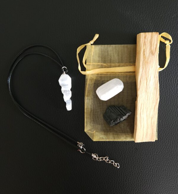 Selenite Fibonacci Pendant