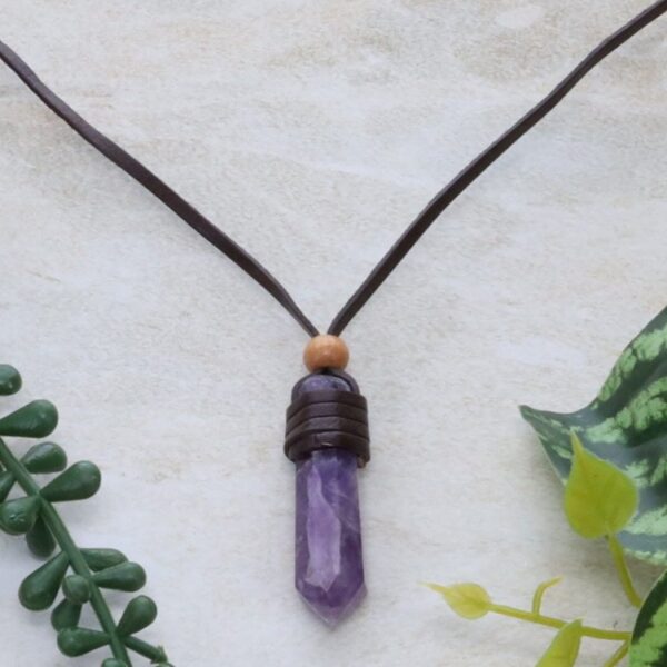 Amethyst Point Pendant Necklace