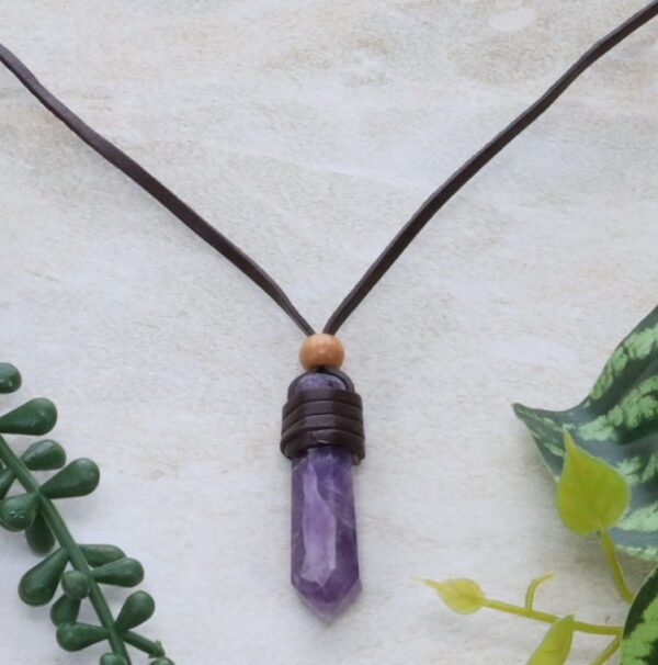 Amethyst Point Pendant Necklace